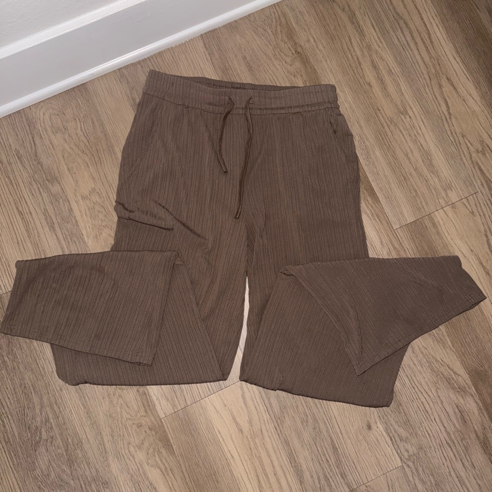 Brown Ribbed Pants